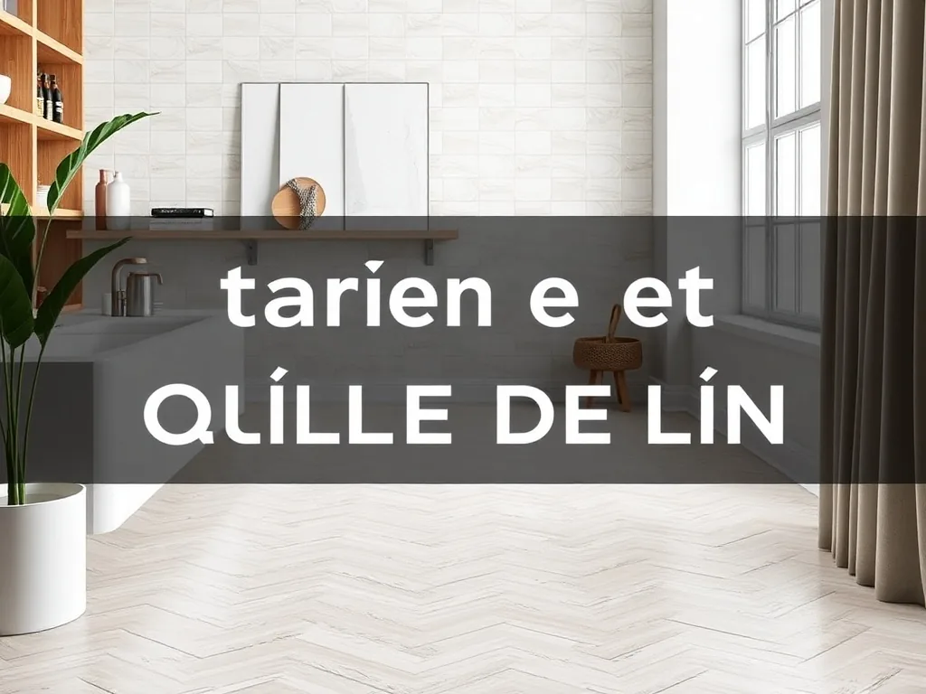 Geste d'application d'huile de lin sur un carrelage en terre cuite