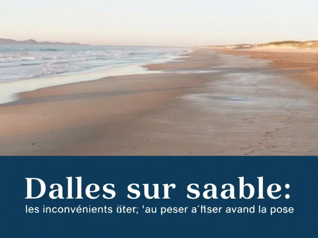Dalles sur sable : les inconvénients à peser avant la pose